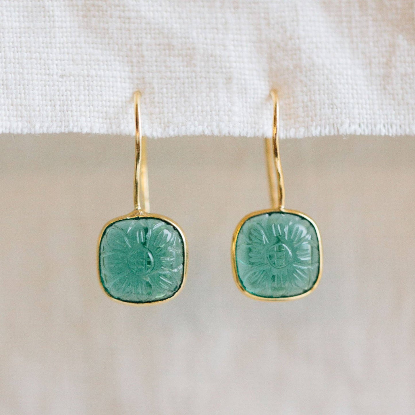 Blue Daisy Earrings