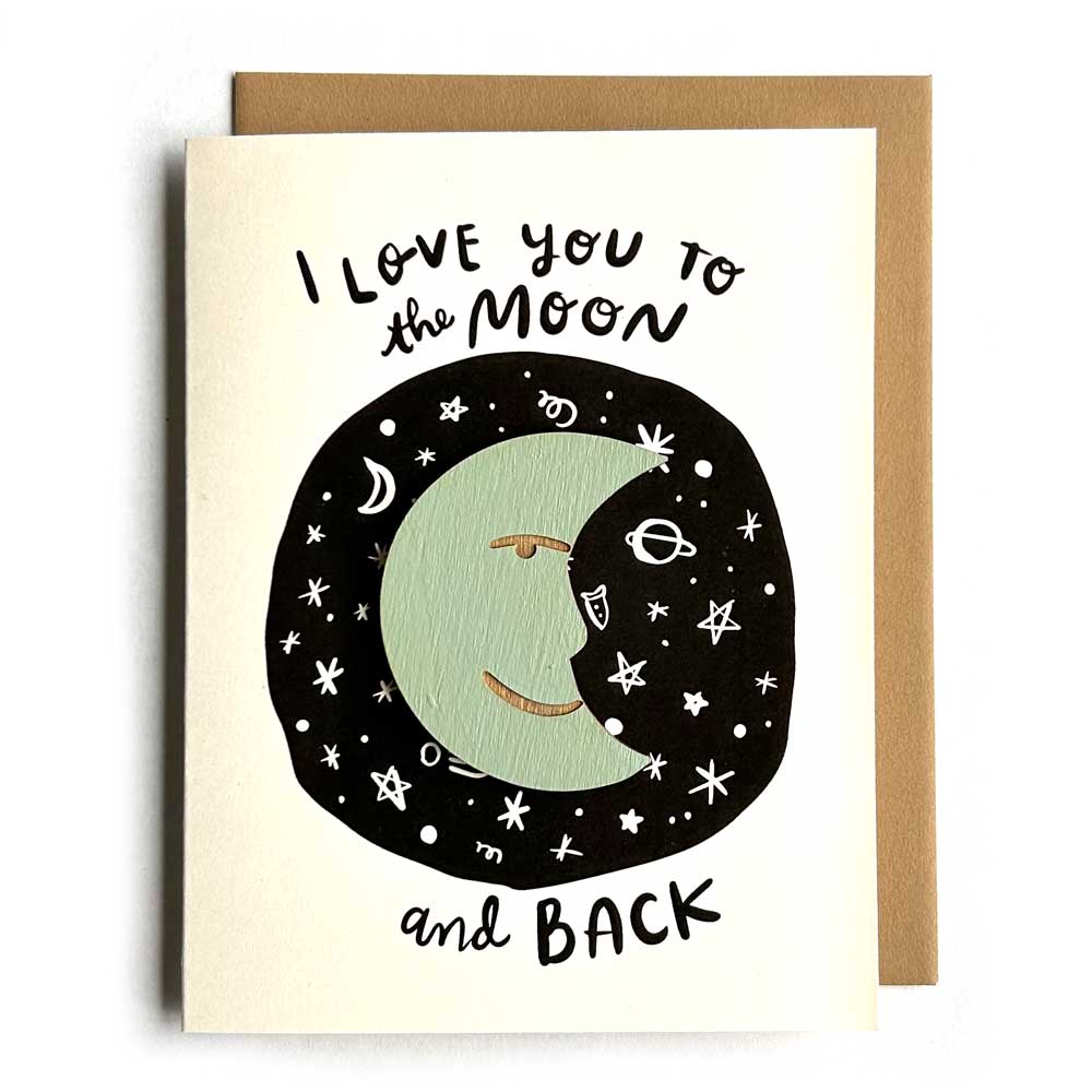 Engraved Wooden Magnet Card