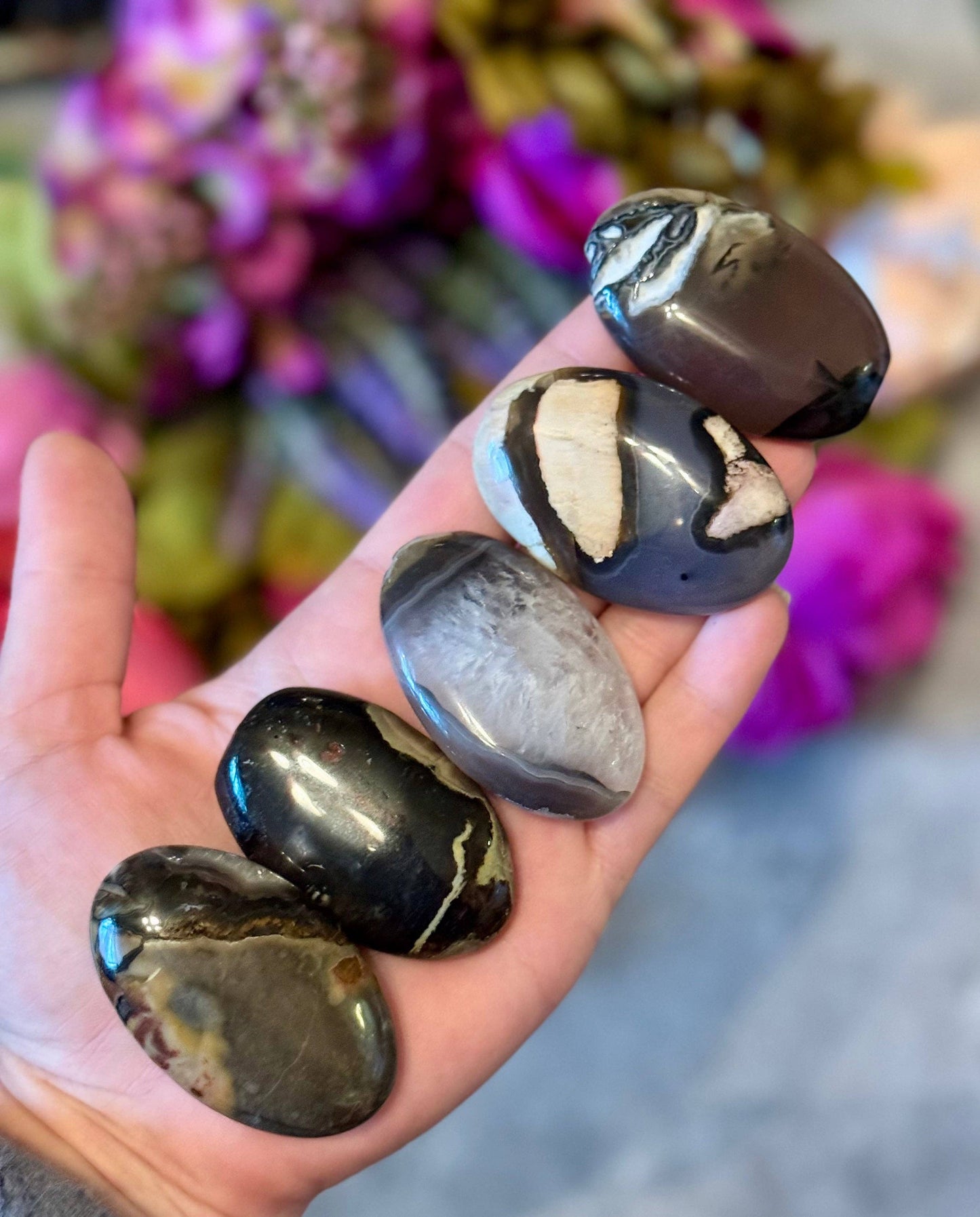Volcano Agate Palmstones