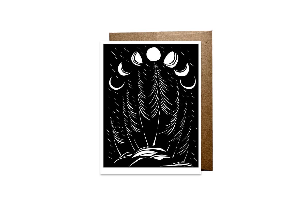 Black and White Greeting Card