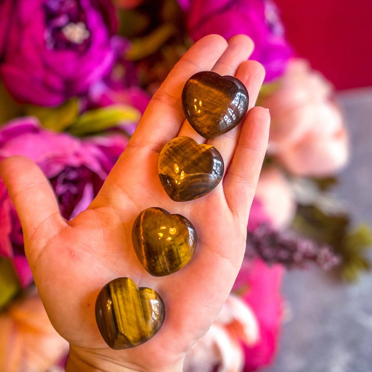Tigers Eye Hearts