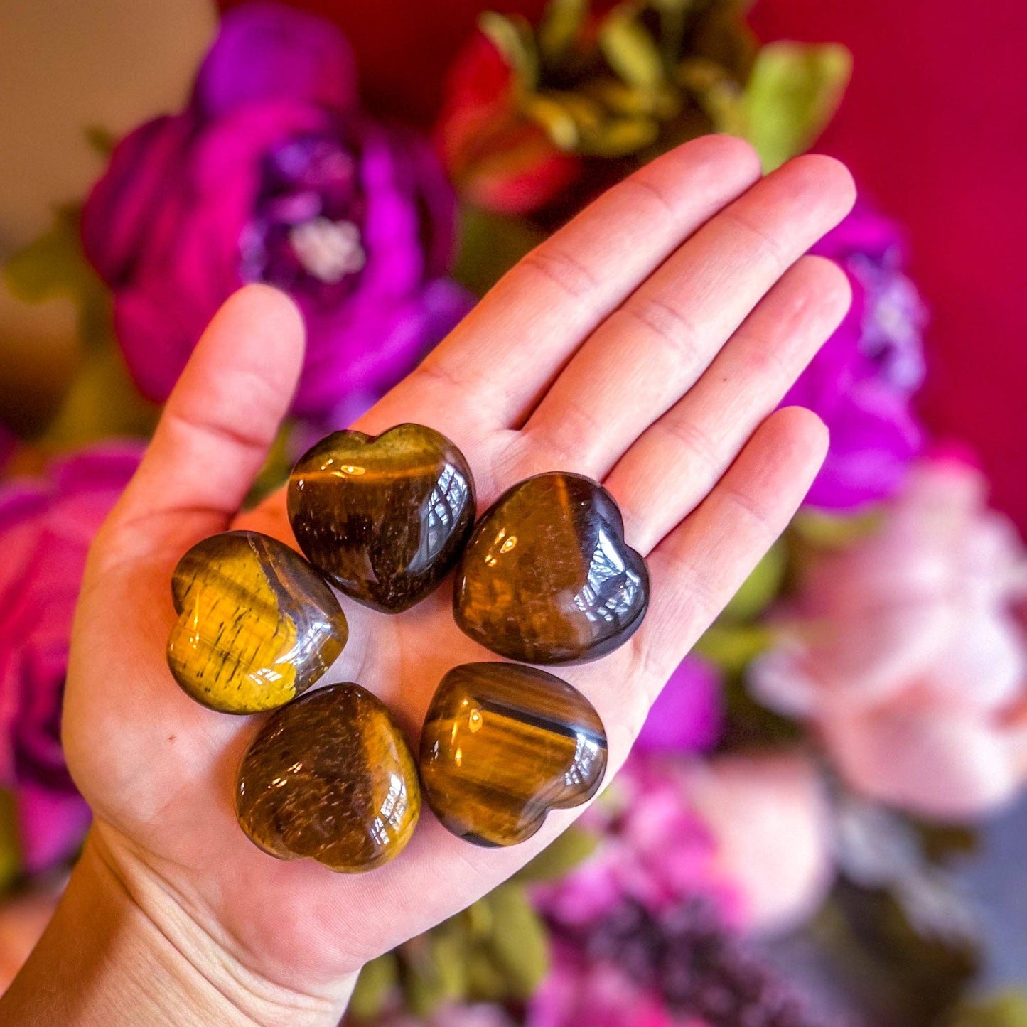 Tigers Eye Hearts