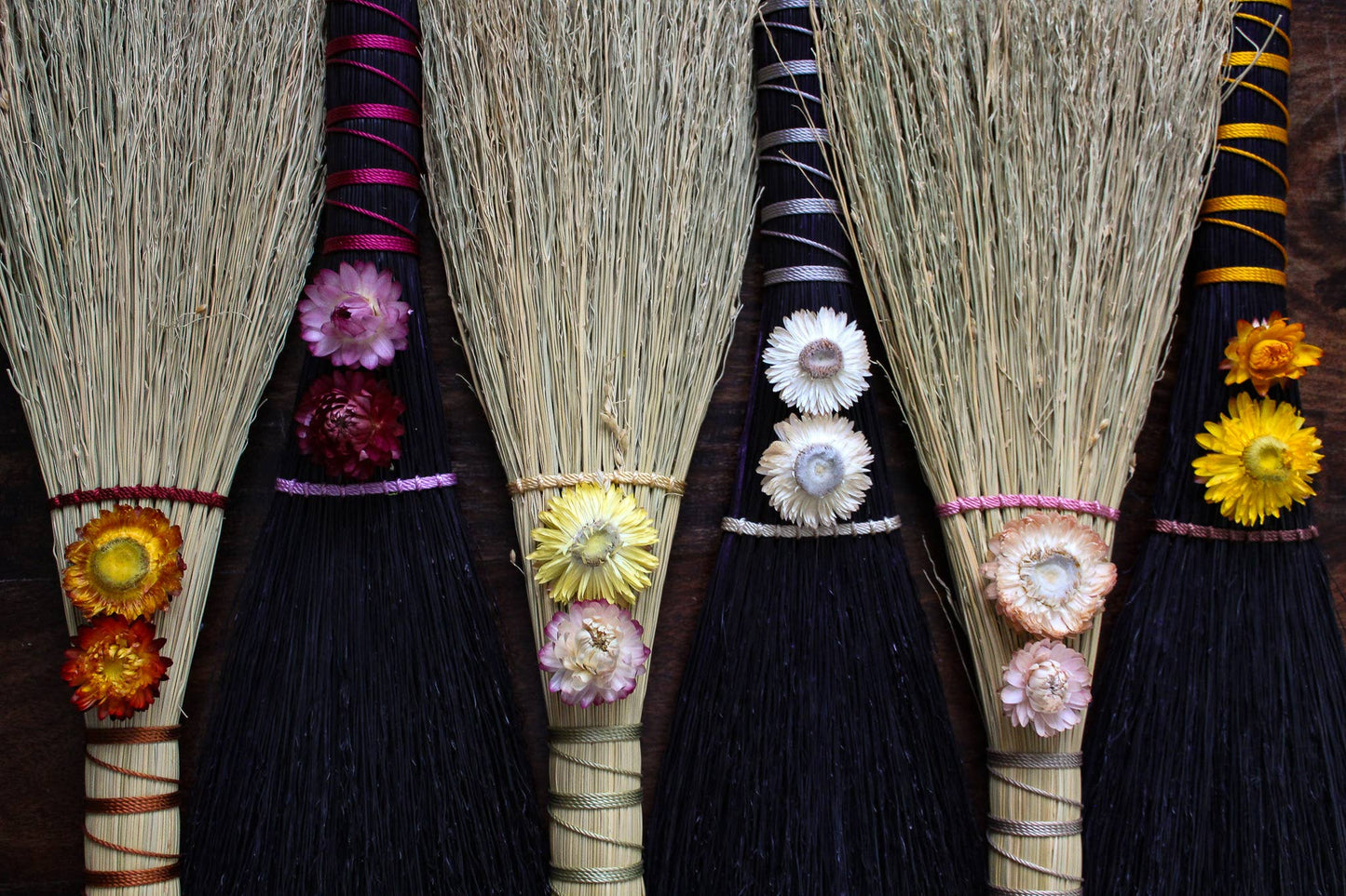 Strawflower Brooms