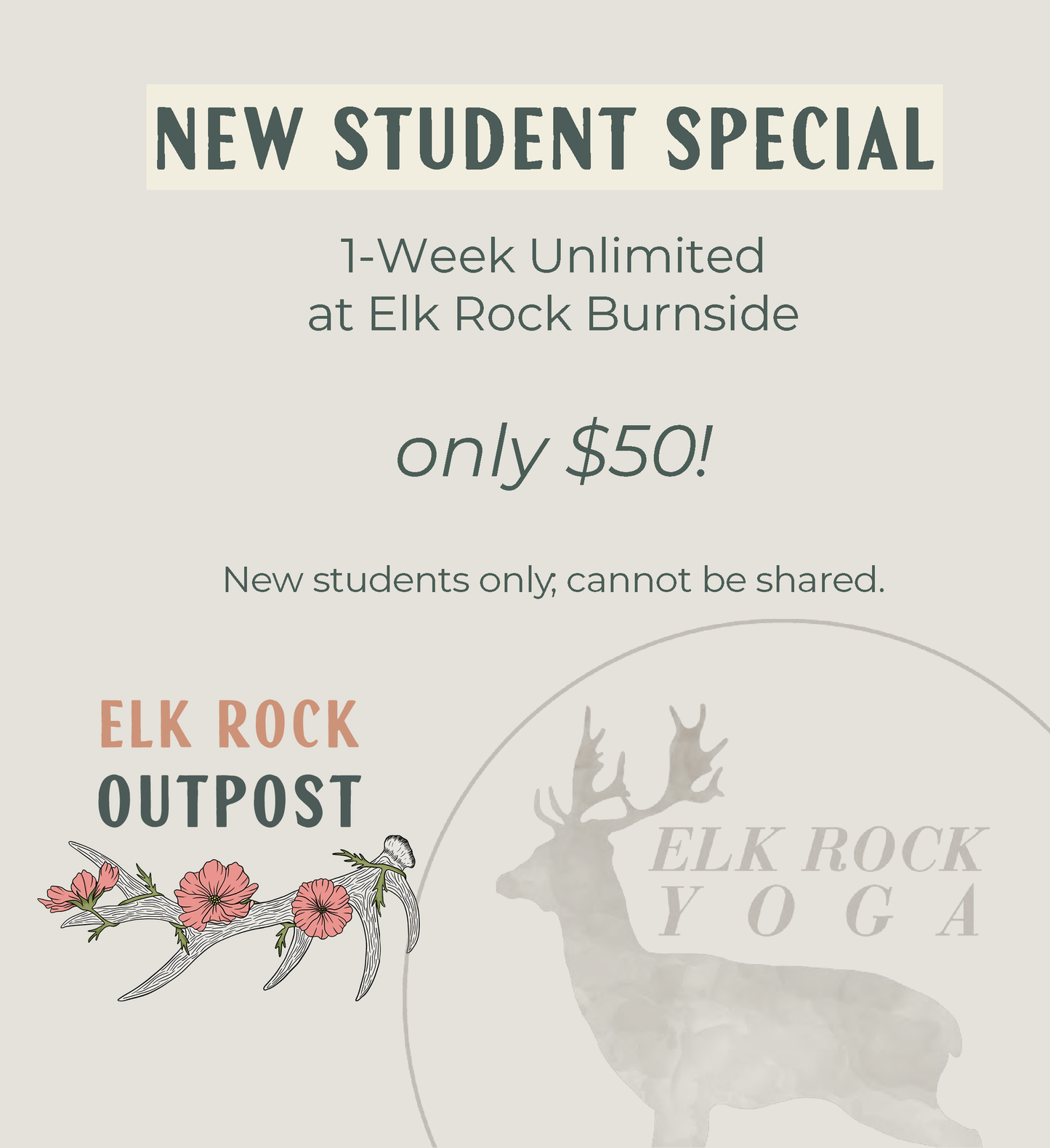 New Student Special