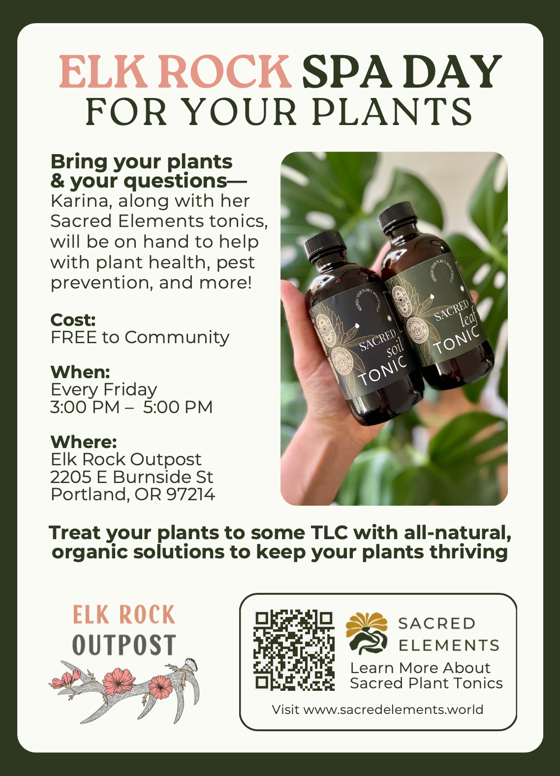 Community Plant Spa Day Fridays
