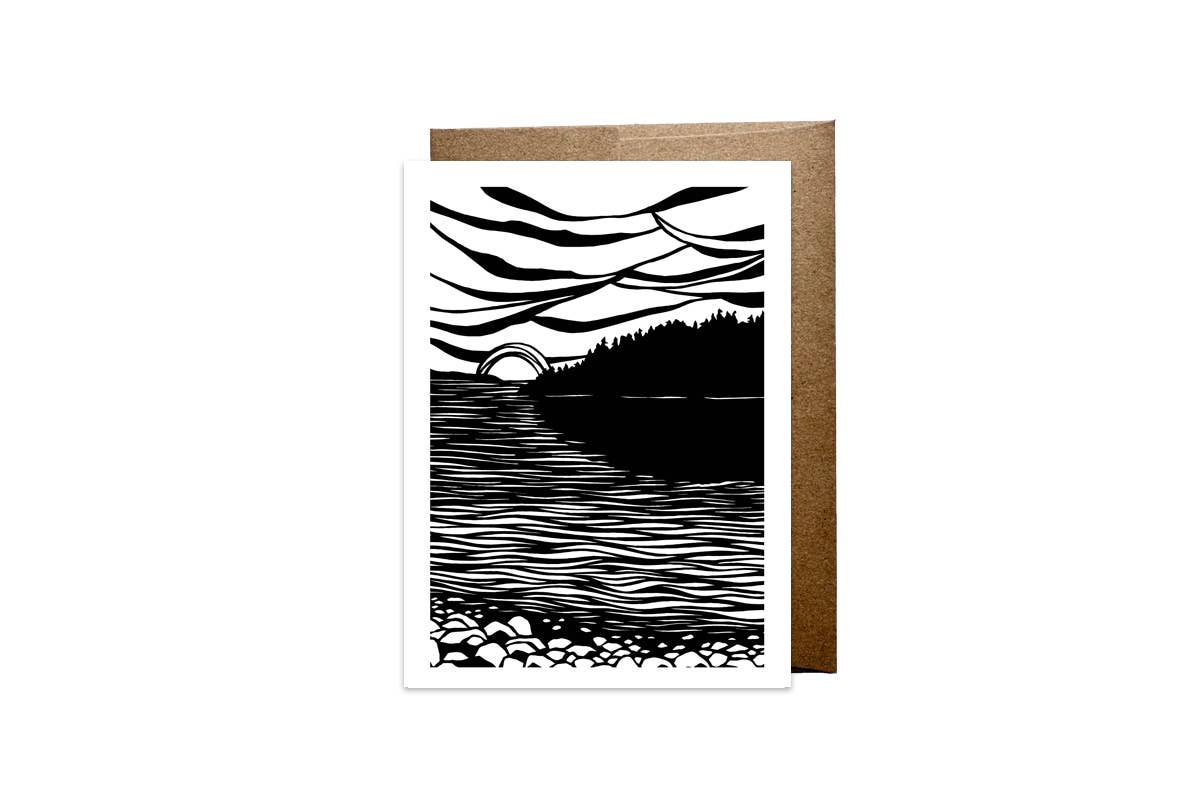 Black and White Greeting Card