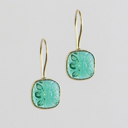 Blue Daisy Earrings
