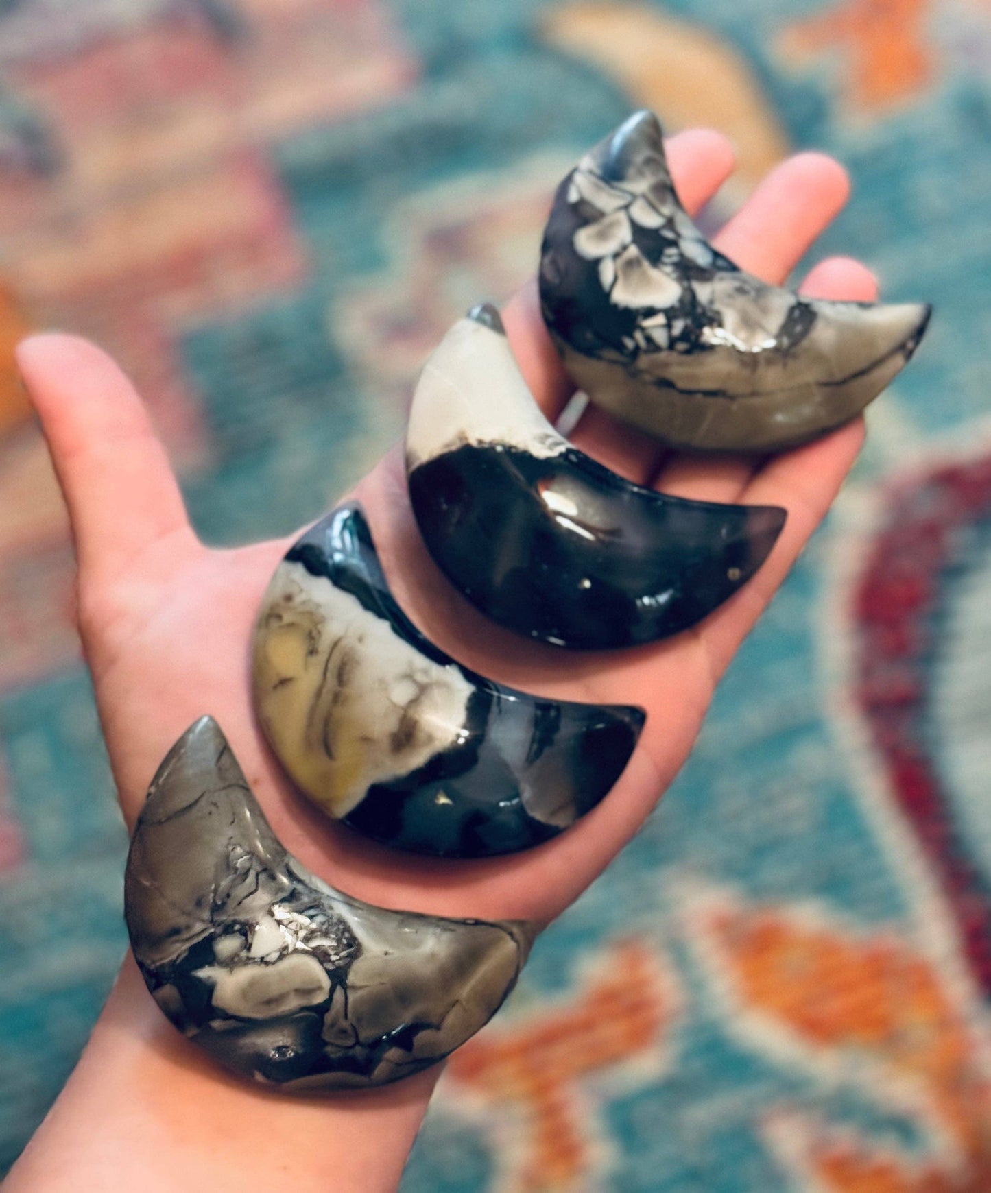 Volcano Agate Moon