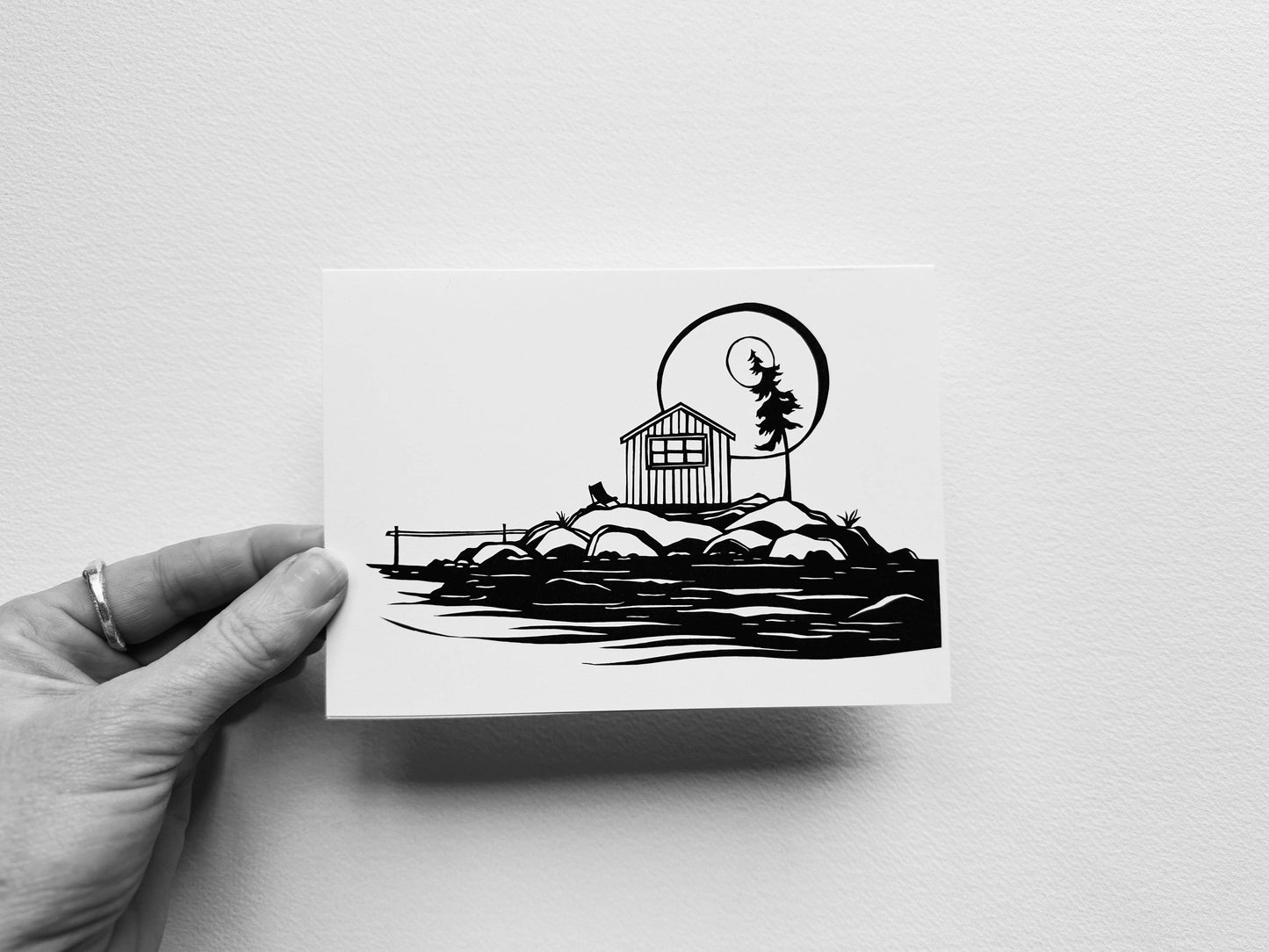 Island Cabin Card