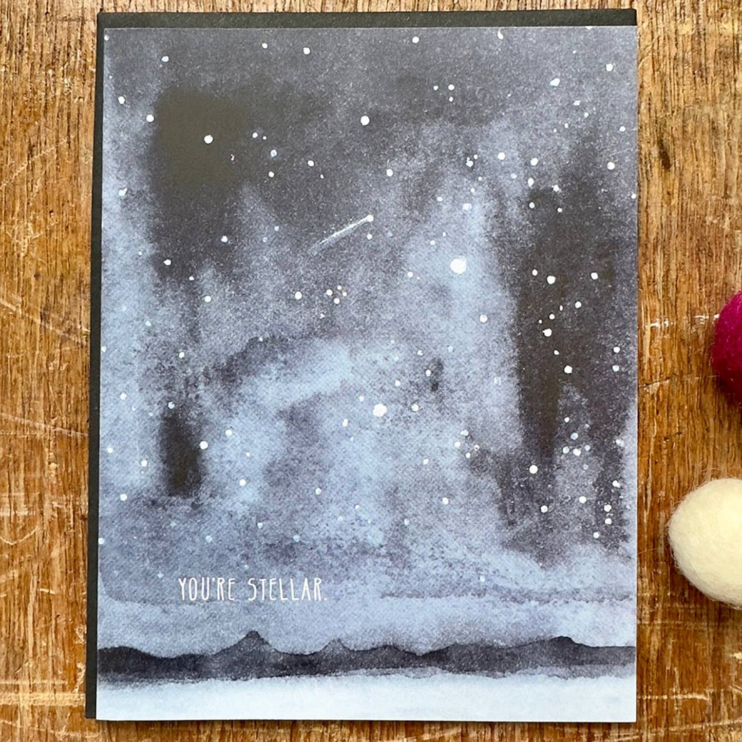 You're Stellar Watercolor Card