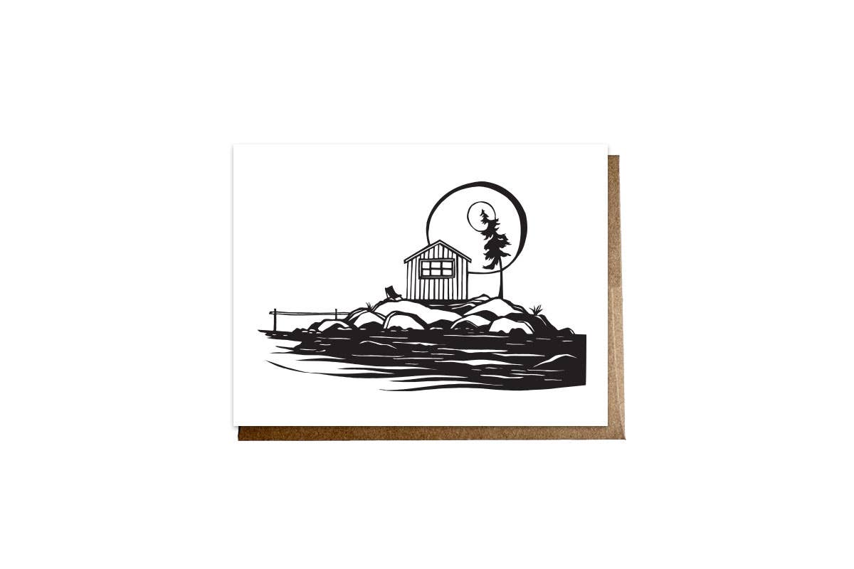 Island Cabin Card