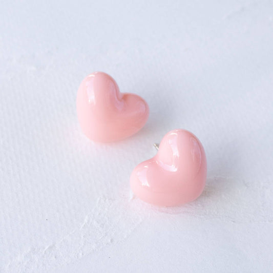 Puffy Heart Earrings