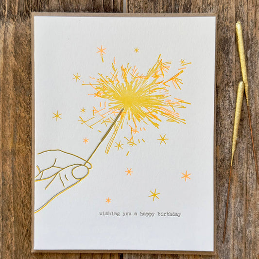Sparkler Birthday Card