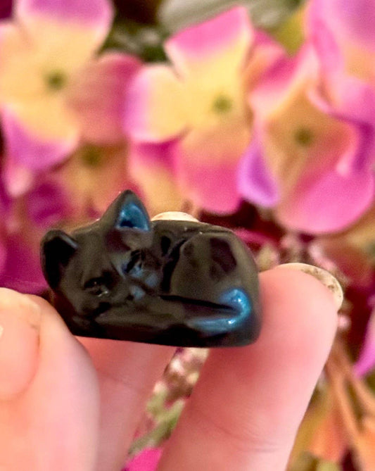 Sleepy Cat Sculpture
