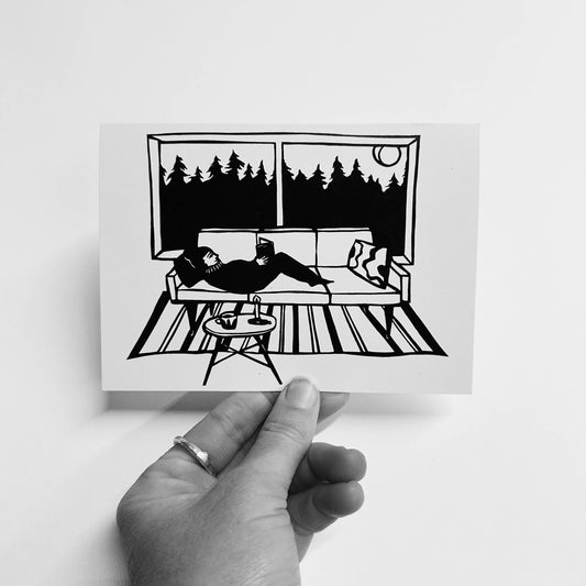 "Cozy Reading" Card