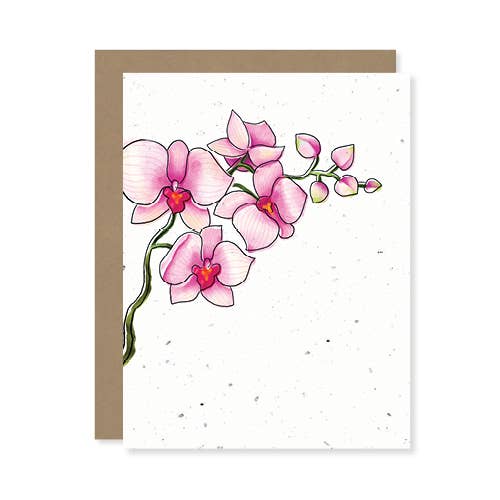 Orchid Plantable Seed Card