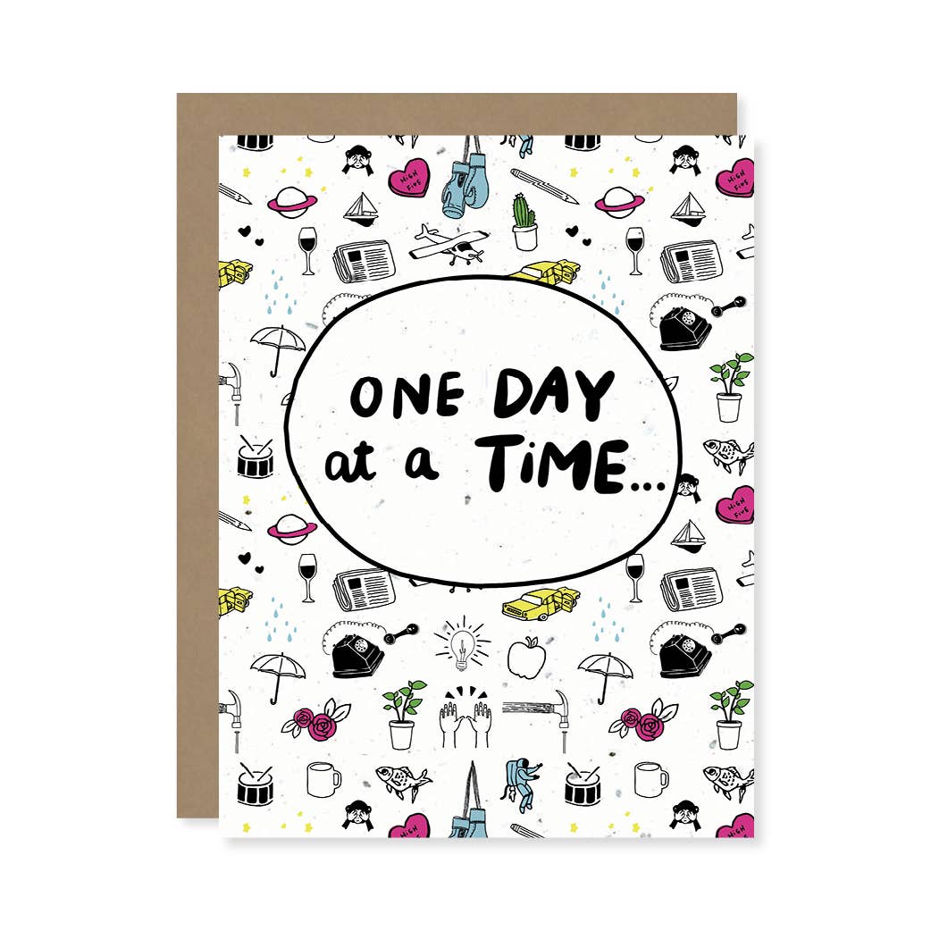 One Day At A Time Plantable Card