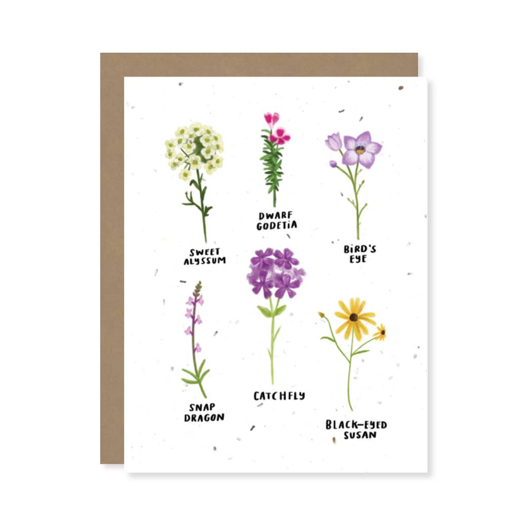 Wildflowers Seed Card