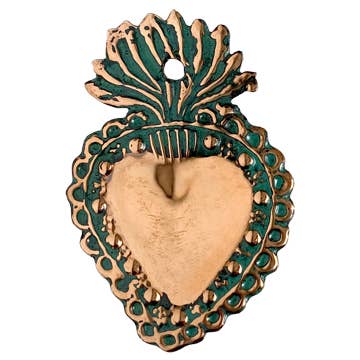 Oxidized Copper Heart