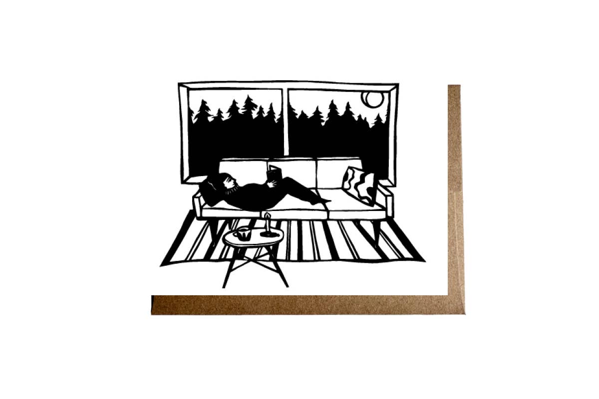 "Cozy Reading" Card