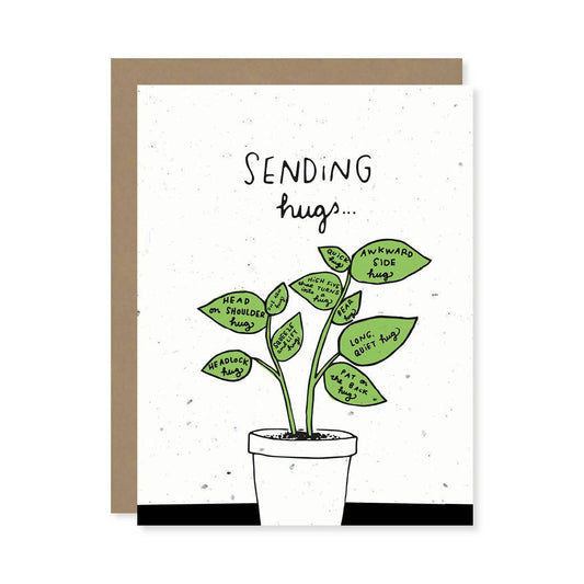 Sending Hugs Plantable Card