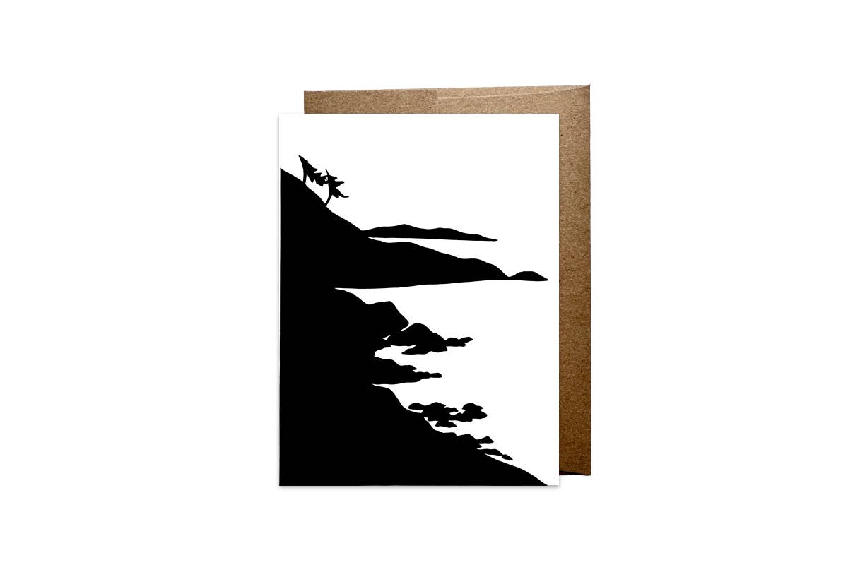 Black and White Greeting Card