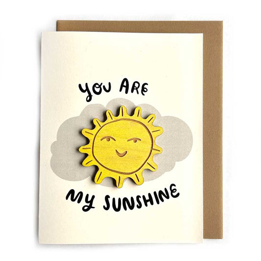 Engraved Wooden Magnet Card