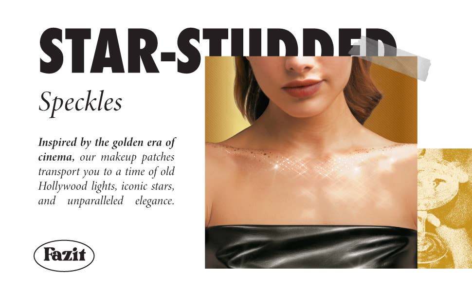 Decolletage Glitter Makeup Patches